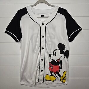 Disney Mickey Mouse Black and White Jersey Top